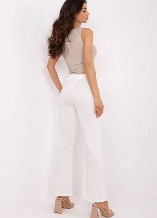 Women's High-Waisted Bell-Leg Sweatpants – Side Pockets & Detachable Brooches - MimiStylez