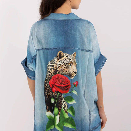 Colorful Floral Printed Viscose Shirt - MimiStylez