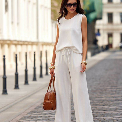 Classic Short Sleeve Blouse with Back Button Detail - MimiStylez