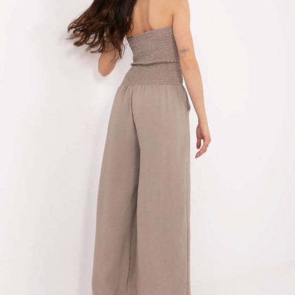 Women’s Stylish Viscose Jumpsuit with Spanish Neckline and Wide Legs - MimiStylez