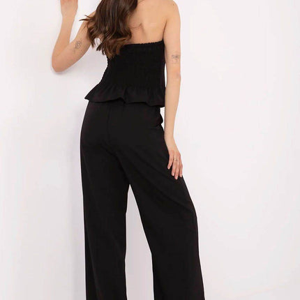 Chic Two-Piece Set: Sleeveless Vest & High-Waisted Wide Pants - MimiStylez