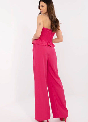 Chic Two-Piece Set: Sleeveless Vest & High-Waisted Wide Pants - MimiStylez