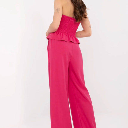 Chic Two-Piece Set: Sleeveless Vest & High-Waisted Wide Pants - MimiStylez