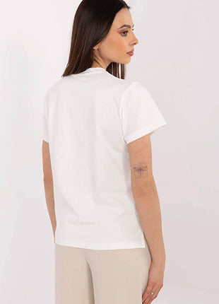 Everyday Stylish Cotton T-Shirt for Women Featuring Sparkling Butterfly Sequins - MimiStylez