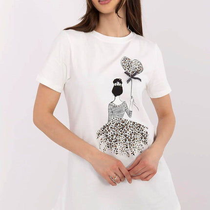 Cotton-Blend Blouse with Animal Print - MimiStylez