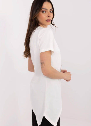Cotton-Blend Blouse with Animal Print - MimiStylez