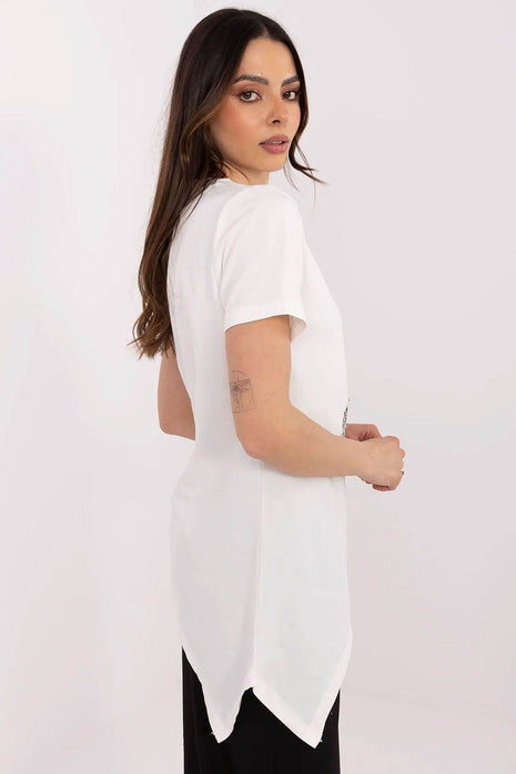 Cotton-Blend Blouse with Animal Print - MimiStylez