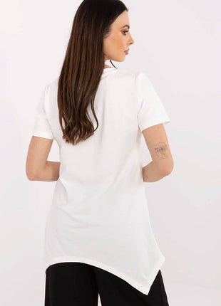 Cotton-Blend Blouse with Animal Print - MimiStylez