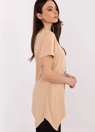Cotton-Blend Blouse with Animal Print - MimiStylez