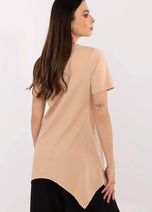 Cotton-Blend Blouse with Animal Print - MimiStylez