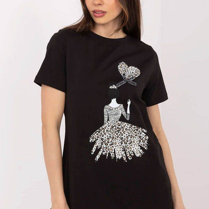 Cotton-Blend Blouse with Animal Print - MimiStylez