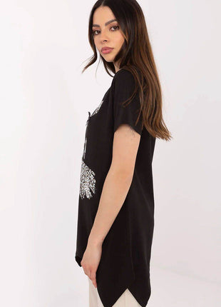 Cotton-Blend Blouse with Animal Print - MimiStylez