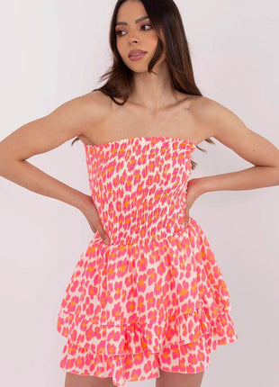 Women’s Casual Sleeveless Cotton Jumpsuit with Ruching & Ruffle Detail - MimiStylez