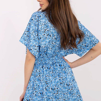 Floral Mini Wrap Jumpsuit with Skirt Overlay & Belt - MimiStylez