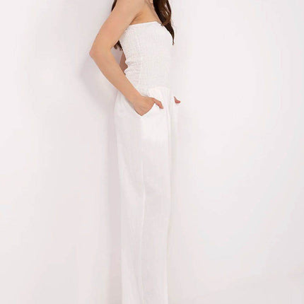 Women’s Stylish Viscose Jumpsuit with Spanish Neckline and Wide Legs - MimiStylez