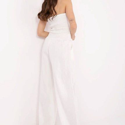 Women’s Stylish Viscose Jumpsuit with Spanish Neckline and Wide Legs - MimiStylez