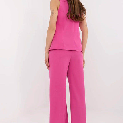 Elegant Women's Vest and Wide-Leg Pants Set - MimiStylez