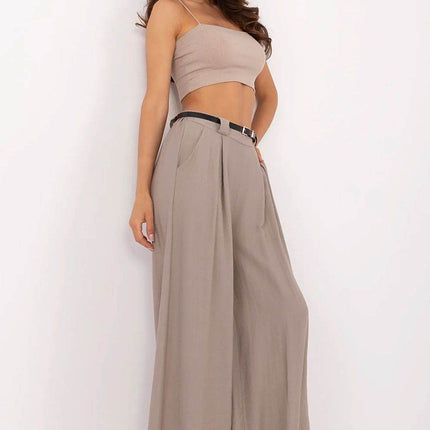 Lightweight Wide-Leg Palazzo Pants with Elastic Waist - MimiStylez