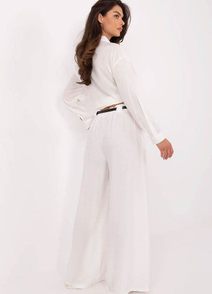 Lightweight Wide-Leg Palazzo Pants with Elastic Waist - MimiStylez