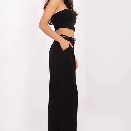 Lightweight Wide-Leg Palazzo Pants with Elastic Waist - MimiStylez