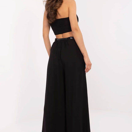 Lightweight Wide-Leg Palazzo Pants with Elastic Waist - MimiStylez