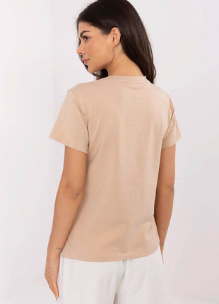 Everyday Stylish Cotton T-Shirt for Women Featuring Sparkling Butterfly Sequins - MimiStylez