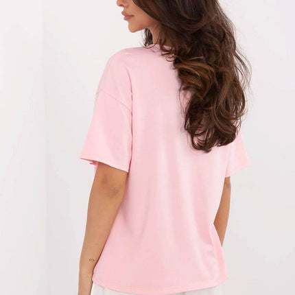 Women's Cotton T-Shirt with Original Print - MimiStylez