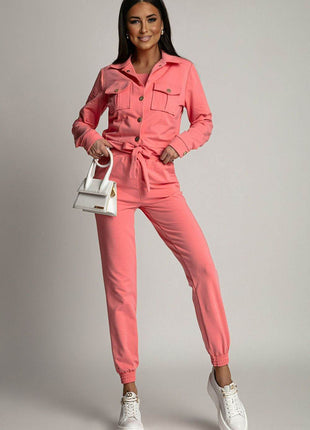 3-Piece Tracksuit Set – T-Shirt, Hoodie & Pants in 100% Cotton - MimiStylez