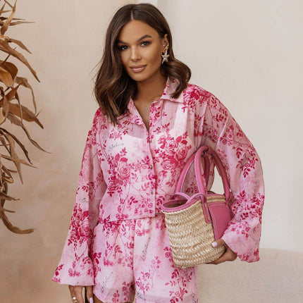 3-Piece Women’s Set: Classic Shirt, Slim Bodysuit & Comfortable Shorts - MimiStylez