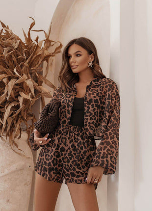 3-Piece Women’s Set: Classic Shirt, Slim Bodysuit & Comfortable Shorts - MimiStylez