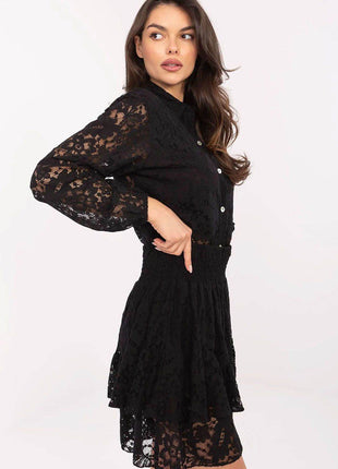 Boho Chic Women's Set: Lace Shirt & Frilled Skirt Shorts - MimiStylez