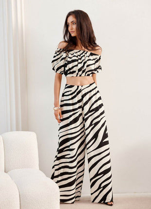 Cropped Spanish Neckline Blouse with Puff Sleeves – Light & Breathable - MimiStylez