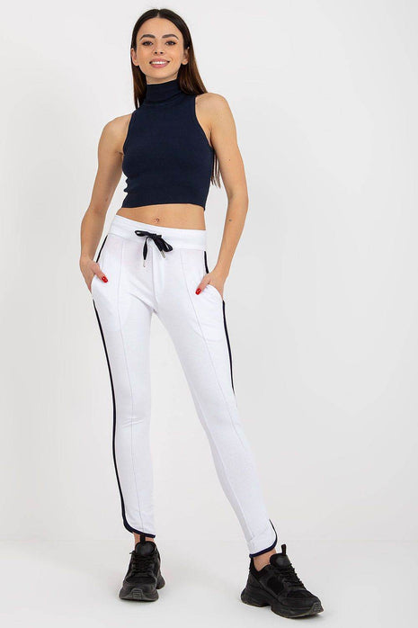 Women’s Casual-Sport Sweatpants with High Waist & Side Stripes - MimiStylez