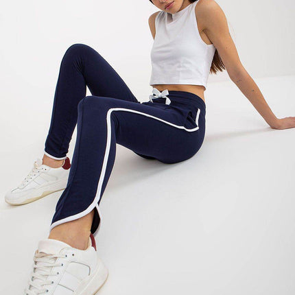 Women’s Casual-Sport Sweatpants with High Waist & Side Stripes - MimiStylez