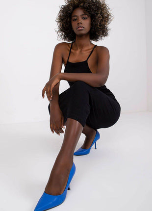 Ribbed Cotton Midi Pencil Cotton Dress with Square Neckline - MimiStylez