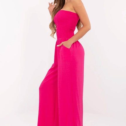 Women’s Stylish Viscose Jumpsuit with Spanish Neckline and Wide Legs - MimiStylez