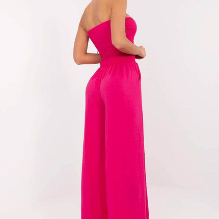 Women’s Stylish Viscose Jumpsuit with Spanish Neckline and Wide Legs - MimiStylez
