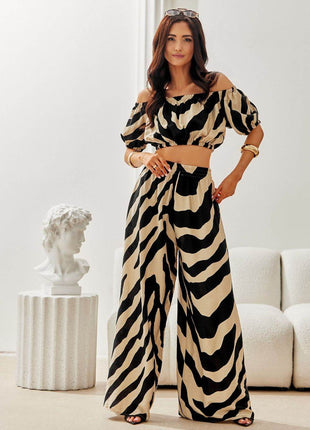 Cropped Spanish Neckline Blouse with Puff Sleeves – Light & Breathable - MimiStylez