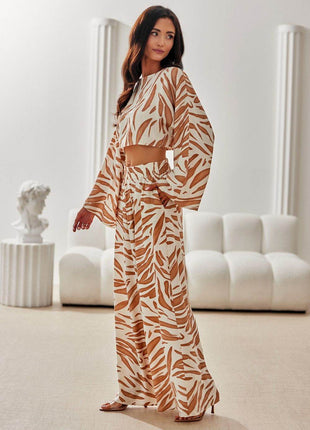 Loose Summer Blouse with Wide Sleeves – Breathable Viscose-Linen Blend - MimiStylez