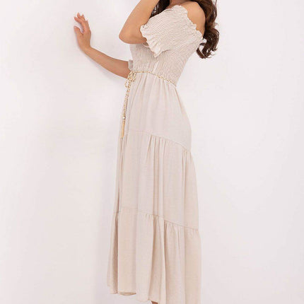 Off-Shoulder Flared Midi Summer Dress - MimiStylez