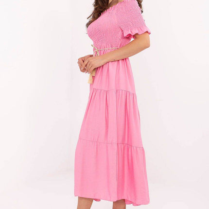 Off-Shoulder Flared Midi Summer Dress - MimiStylez