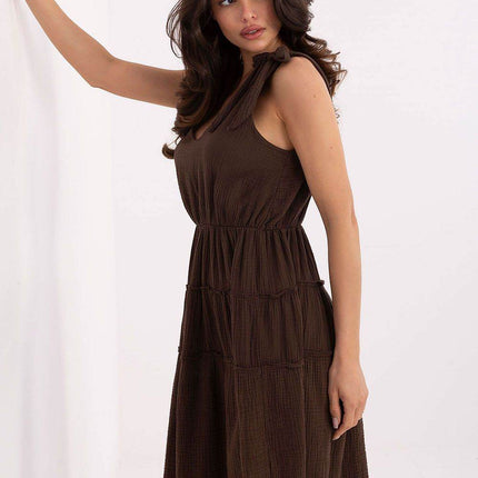 Flared Muslin Cotton Summer Dress - MimiStylez