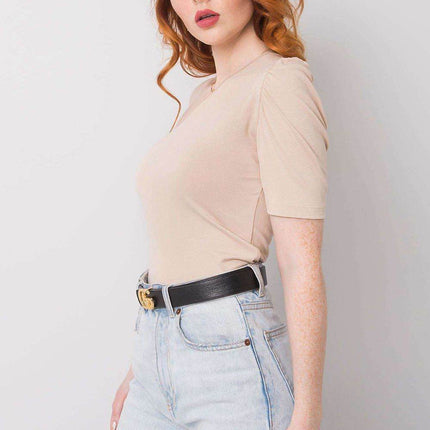 Asymmetrical One-Sleeve Blouse with Fitted Cut - MimiStylez
