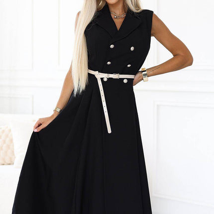Elegant Midi Trench Coat in Trendy Dress - MimiStylez