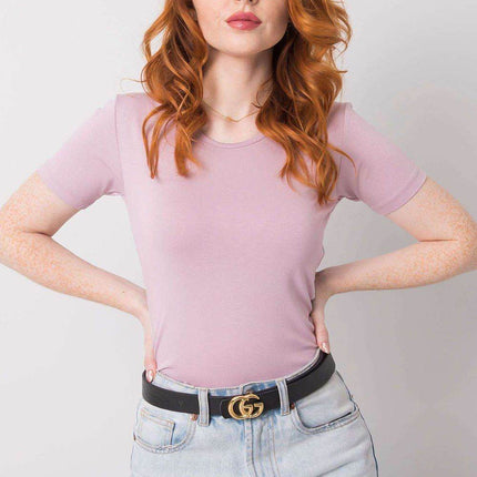 Stylish Short Sleeve Top with Eye-Catching Back Tie - MimiStylez