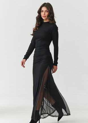  Long dress model 218109 Makadamia 