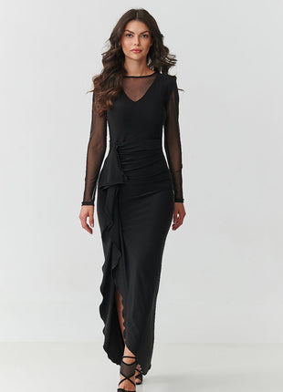  Long dress model 218110 Makadamia 