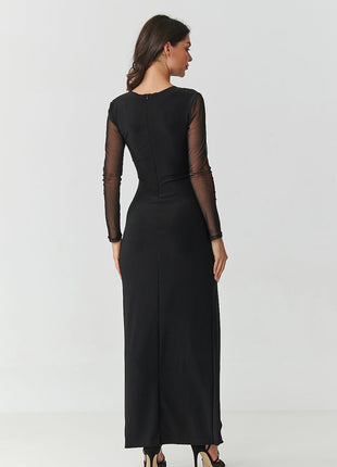  Long dress model 218110 Makadamia 