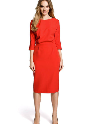 Evening Dress with Loose Top and Waist Darts - MimiStylez