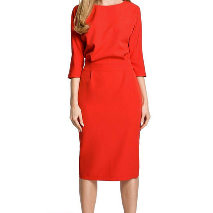 Evening Dress with Loose Top and Waist Darts - MimiStylez